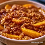 Classic Peach Dump Cake for 9 Servings