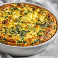 Cottage Cheese Spinach Quiche for 4