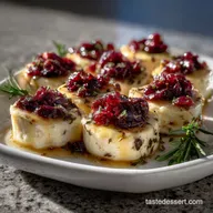 Delicious Christmas Finger Food Idea with Cranberry and Brie