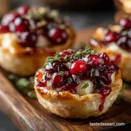 Thanksgiving Appetizers: Easy Cranberry Brie Tartlets (15-Min Prep)
