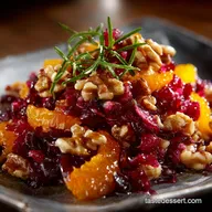Cranberry Walnut Salad: Festive Side with Bright Orange Vinaigrette