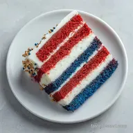 Creamy Patriotic Cake for 20 Servings