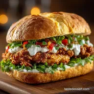 The Crispy Cloud Ultimate Air Fried Buttermilk Chicken Sandwich