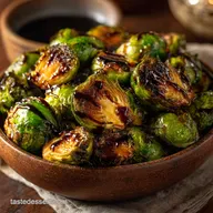 Foolproof Crispy Air Fryer Brussels Sprouts with Sweet Balsamic