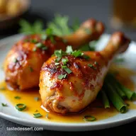 Juicy Baked Chicken Legs with Garlic and Dijon Glaze