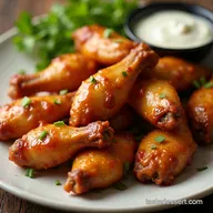 Crockpot Honey Garlic Wings Party Appetizer Sticky Easy