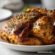 Crockpot Rotisserie Chicken Recipe Tender Juicy No Oven Needed with Herbs - Method-Based