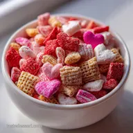 Cupid Crunch Valentine's Day Trail Mix with White Chocolate: Crisp & Sweet