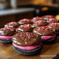 Valentine Oreos Chocolate Dipped Easy Gourmet Cupids Crunch Recipe