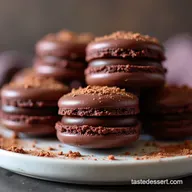 Ultimate Dark Chocolate French Macarons Recipe with Ganache