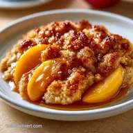 Easy 3 Ingredient Peach Dessert: Baked