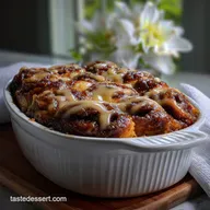 Cinnamon Roll Casserole: Velvet Custard Baked Rolls