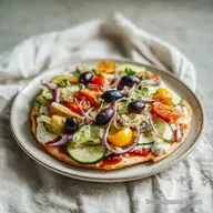 Vegetable Pizza with Creamy Herb Spread for 16 Servings