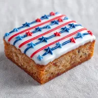 Easy Flag Sheet Cake for 16 Servings