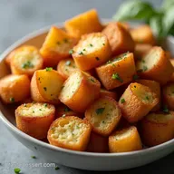 The Best Homemade Croutons Crispy Garlic Herb Recipe