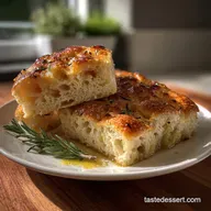 Easy NoKnead Focaccia Crispy Outside Fluffy Dough