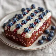 Easy Patriotic Flag Cake for 16 Servings