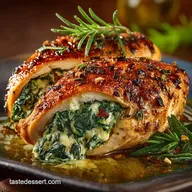 Juicy Spinach and Feta Stuffed Chicken Breast OvenBaked
