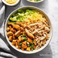 Fiesta Chicken Bowls Healthy Meals with Shredded Chicken