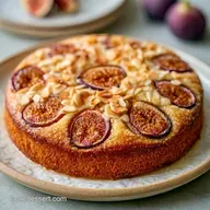 Fig Cake with Almonds in 50 Minutes