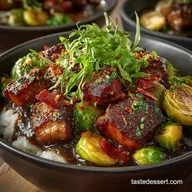Spicy Pork Brussels Bowls 40Minute Low Carb Firecracker Dinner