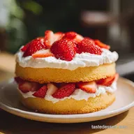 French Strawberry Cake: Light and Velvety
