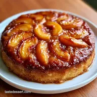 Fresh Peach Cake Recipe for 8 Slices