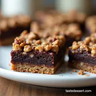 Healthy Brownie Granola Bars Fudgy NoBake Recipe