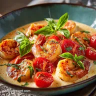 Garlic Shrimp in Coconut Milk Tomatoes and Cilantr: Fast, Creamy Dinner