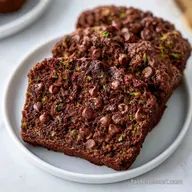 GF Chocolate Zucchini Bread: Fudgy