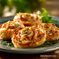 Party Appetizer Flaky Gouda Onion Pinwheels for Entertaining