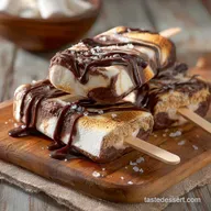 Smores Fudgsicles UltraCreamy Dark Chocolate Swirl Recipe