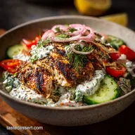 Authentic Grilled Chicken Tzatziki Bowl The Meal Prep Hero