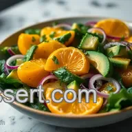 Easy Green Orange and Avocado Salad with Citrus Vinaigrette
