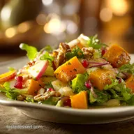Harvest Fall Salad Butternut Squash Apple Maple Vinaigrette Recipe