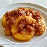 Healthy Peach Crisp Recipe with Oats