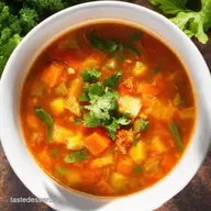 Hearty vegetable soup Recipe Garden Goodness in Every Bowl