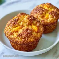 High Rise Bakery Peach Muffins in 40 Min
