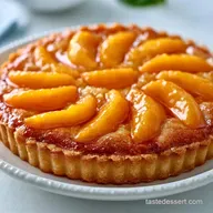 Glazed Peach Tart for 12 Servings