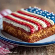 Large Batch Flag Cake for 27 Servings
