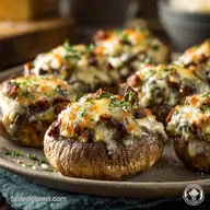 Lazy Stuffed Mushrooms: The Easiest Cheesy, Garlic Appetizer