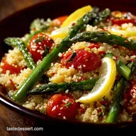 Lemon Asparagus Couscous Salad with Tomatoes: Zesty Summer Side Dish