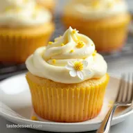 Sunshine Lemon Elderflower Cupcakes with Honey Buttercream