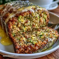 Lemon Poppy Zucchini Bread for 10 Slices