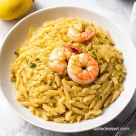 Lemon Garlic Shrimp Orzo A Mediterranean Dream