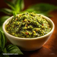 Lightened Up Homemade Basil Pesto: Vibrant Healthy Low-Oil Sauce