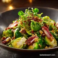 Best Loaded Brussels Sprouts Salad with MapleBacon Vinaigrette