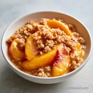 Low Calorie Peach Dessert in 1 Hour