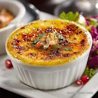 Crab Brulee: Savoury Custard with a Glass-Like Caramel Crust
