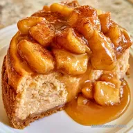 Maple Caramel Apple Cheesecake with Cinnamon Crust